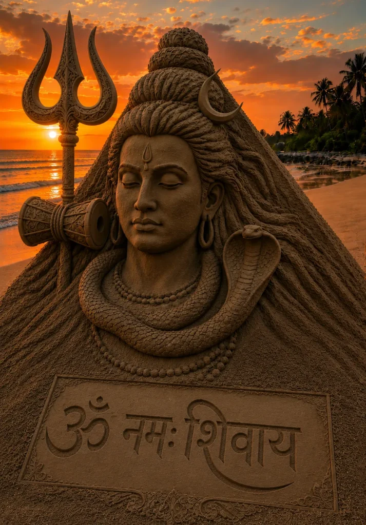 Shiva Sand Art